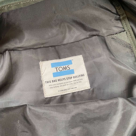 TOMS green backpack - Picture 2 of 5